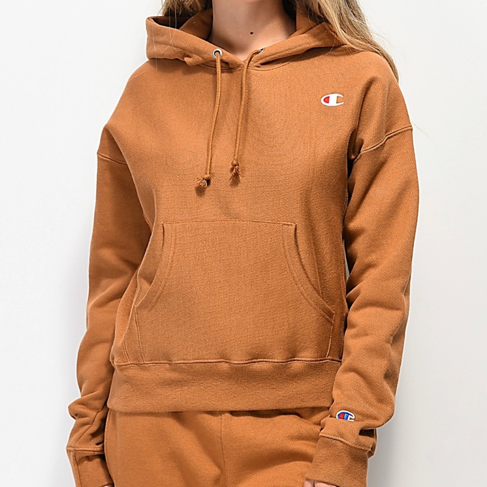 Champion hoodie in tan